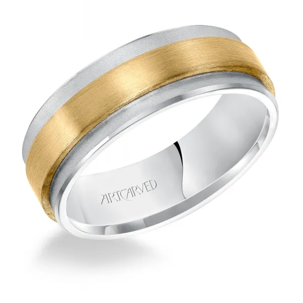 14K White/Yellow Gold Wedding Band Ambassador Diamond Jewelers Tucson, AZ
