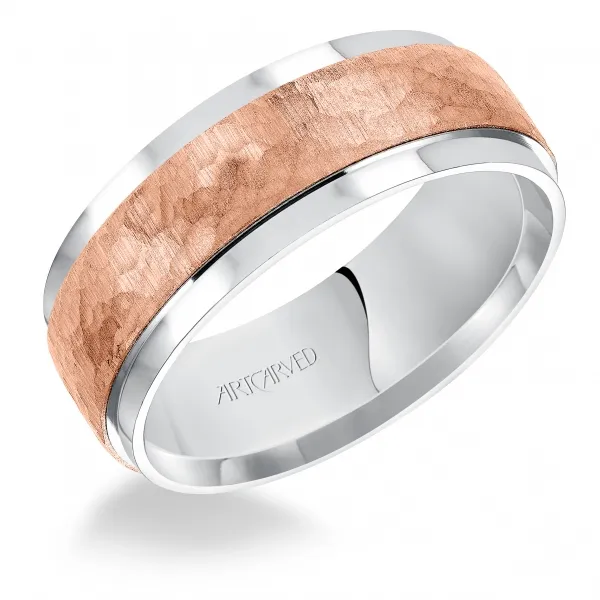 14K White/Rose Gold Wedding Band Ambassador Diamond Jewelers Tucson, AZ