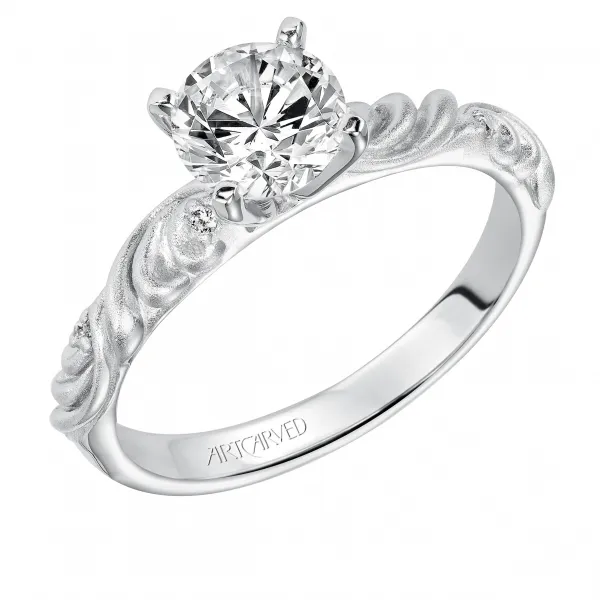 14K White Gold Engagement Ring Ambassador Diamond Jewelers Tucson, AZ
