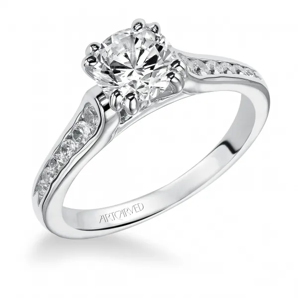 14K White Gold Engagement Ring Ambassador Diamond Jewelers Tucson, AZ