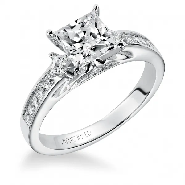 14K White Gold Engagement Ring Ambassador Diamond Jewelers Tucson, AZ