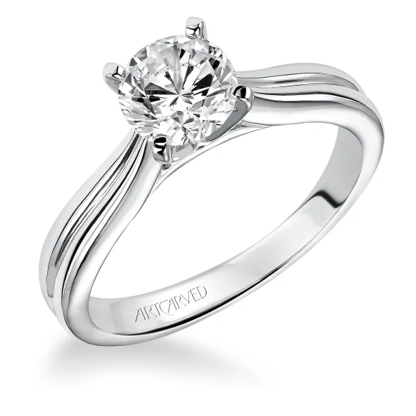 14K White Gold Engagement Ring Ambassador Diamond Jewelers Tucson, AZ