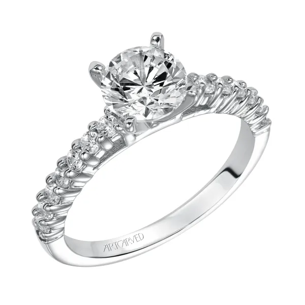 14K White Gold Engagement Ring Ambassador Diamond Jewelers Tucson, AZ