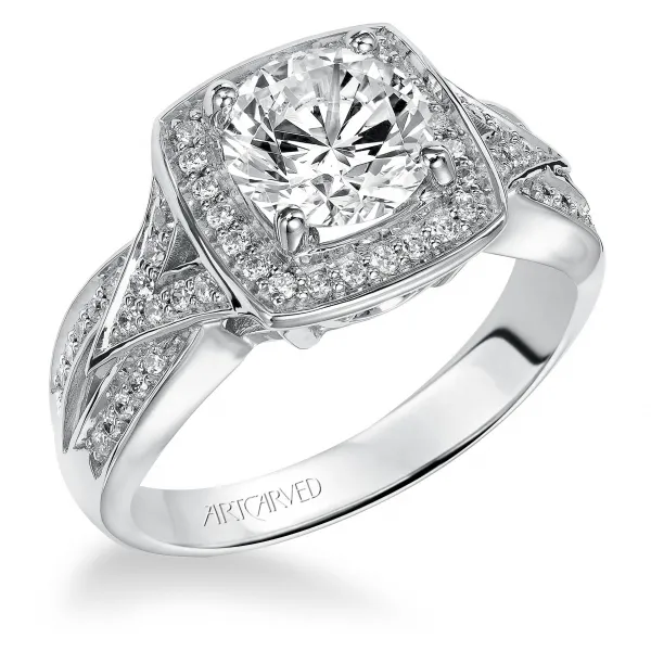 14K White Gold Engagement Ring Ambassador Diamond Jewelers Tucson, AZ