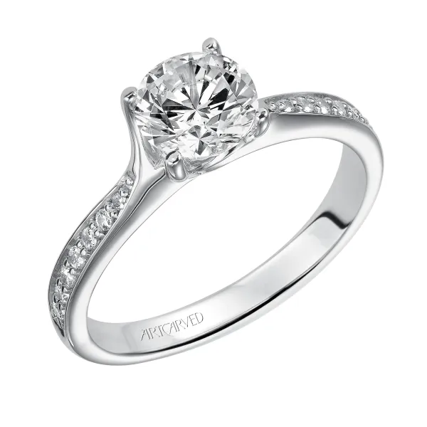 14K White Gold Engagement Ring Ambassador Diamond Jewelers Tucson, AZ