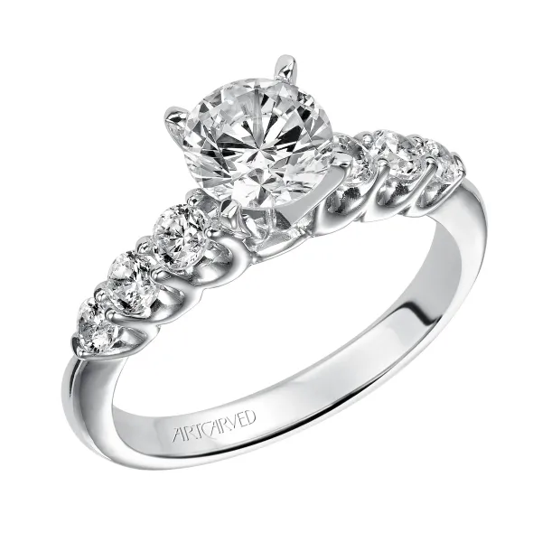 14K White Gold Engagement Ring Ambassador Diamond Jewelers Tucson, AZ