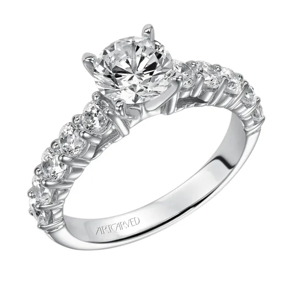 14K White Gold Engagement Ring Ambassador Diamond Jewelers Tucson, AZ