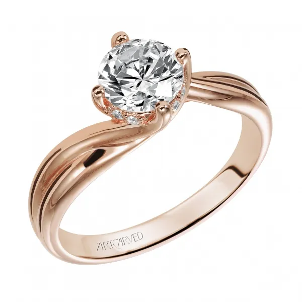 14K Rose Gold Engagement Ring Ambassador Diamond Jewelers Tucson, AZ