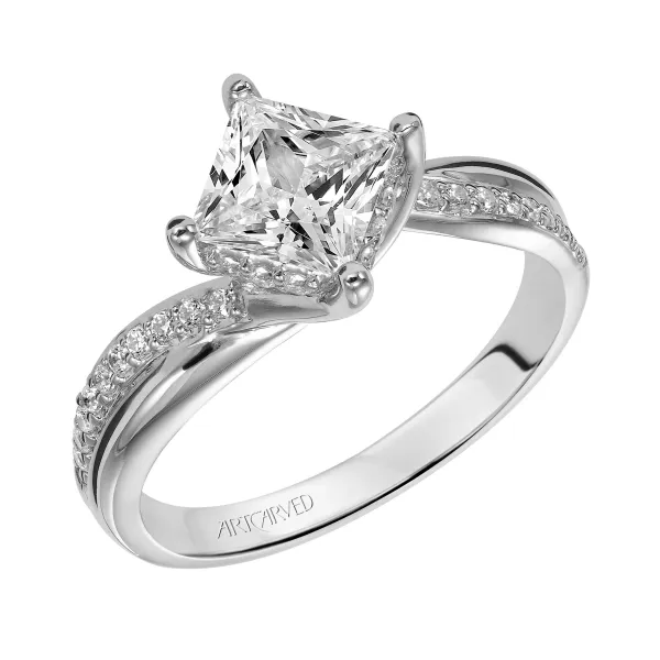 14K White Gold Engagement Ring Ambassador Diamond Jewelers Tucson, AZ