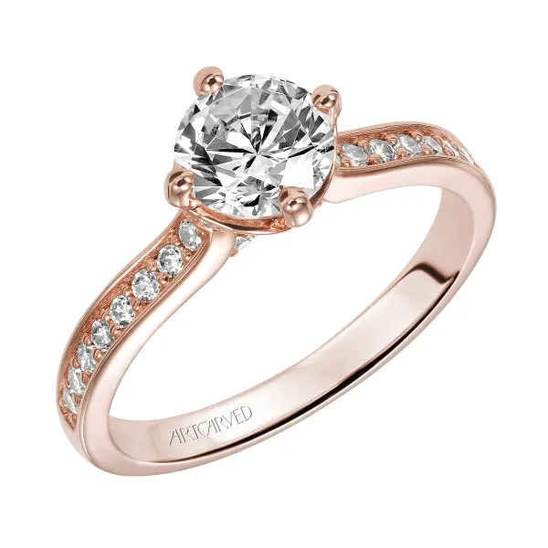 14K Rose Gold Engagement Ring Baxter's Fine Jewelry Warwick, RI
