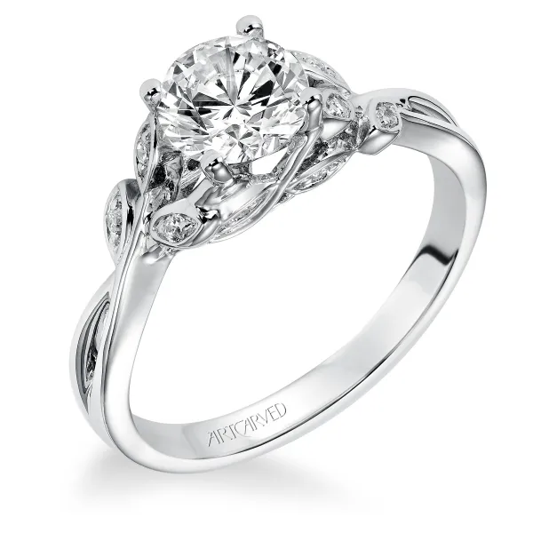 14K White Gold Engagement Ring Ambassador Diamond Jewelers Tucson, AZ