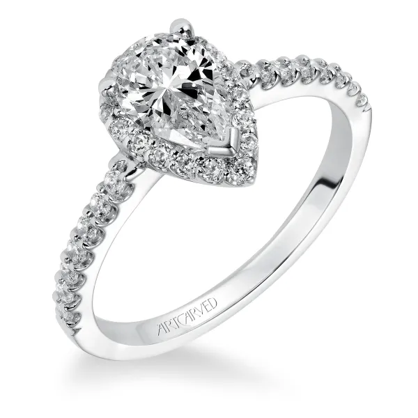 14K White Gold Engagement Ring Ambassador Diamond Jewelers Tucson, AZ