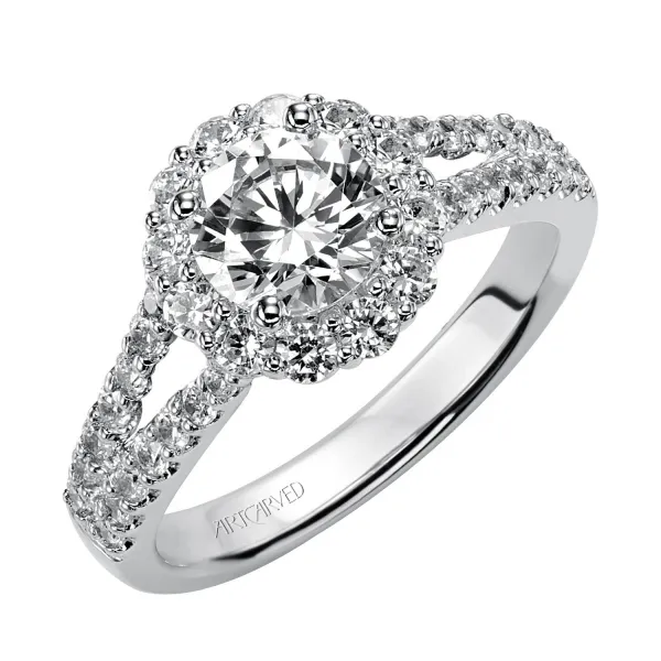 14K White Gold Engagement Ring Ambassador Diamond Jewelers Tucson, AZ