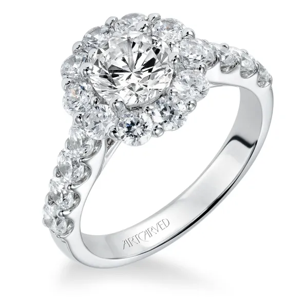 14K White Gold Engagement Ring Ambassador Diamond Jewelers Tucson, AZ