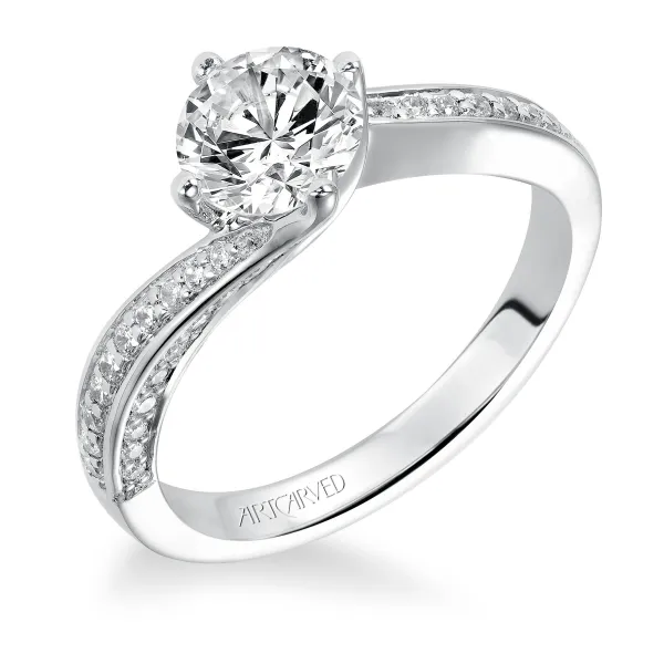 14K White Gold Engagement Ring Ambassador Diamond Jewelers Tucson, AZ