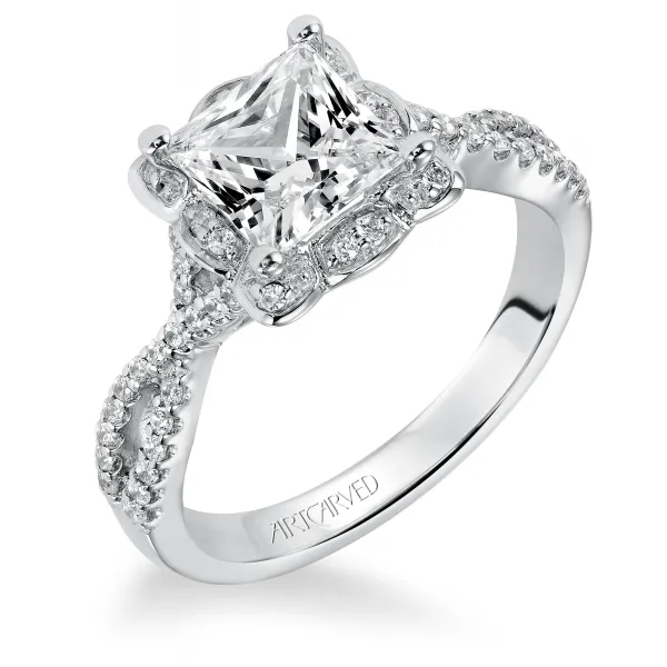 14K White Gold Engagement Ring Ambassador Diamond Jewelers Tucson, AZ