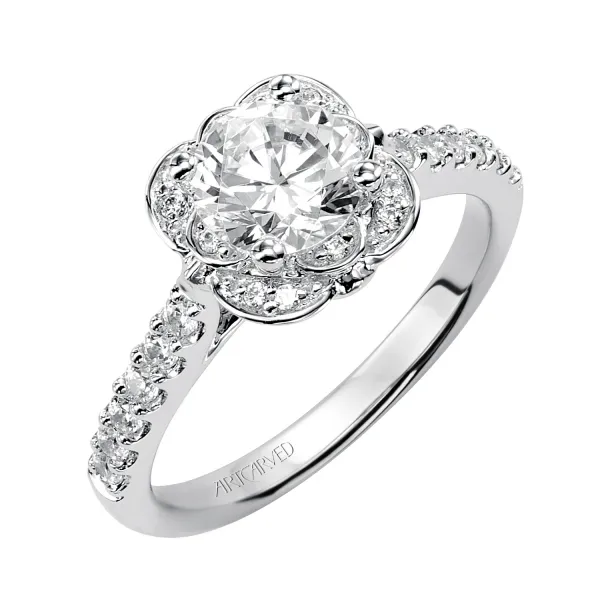 14K White Gold Engagement Ring Ambassador Diamond Jewelers Tucson, AZ