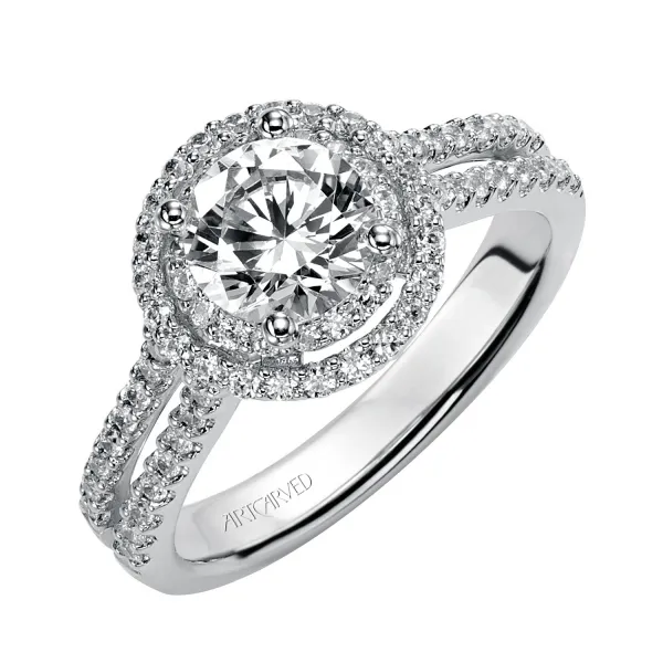 14K White Gold Engagement Ring Ambassador Diamond Jewelers Tucson, AZ