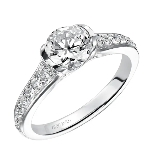 14K White Gold Engagement Ring Ambassador Diamond Jewelers Tucson, AZ