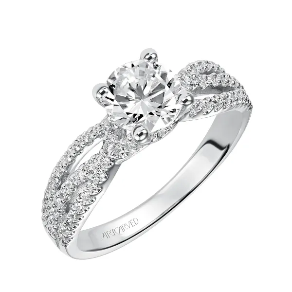 14K White Gold Engagement Ring Ambassador Diamond Jewelers Tucson, AZ