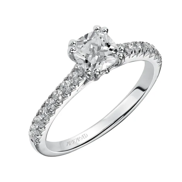 14K White Gold Engagement Ring Ambassador Diamond Jewelers Tucson, AZ