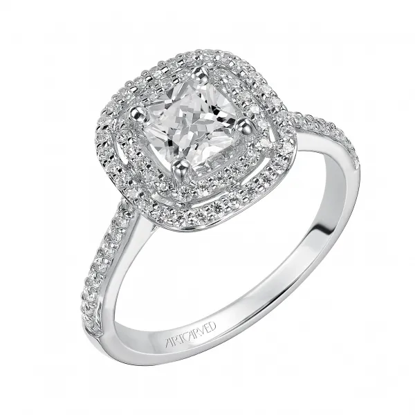 14K White Gold Engagement Ring Ambassador Diamond Jewelers Tucson, AZ
