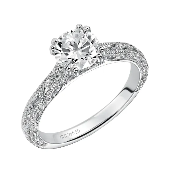 14K White Gold Engagement Ring Ambassador Diamond Jewelers Tucson, AZ
