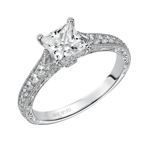 14k White Gold Engagement Ring Ambassador Diamond Jewelers Tucson, AZ