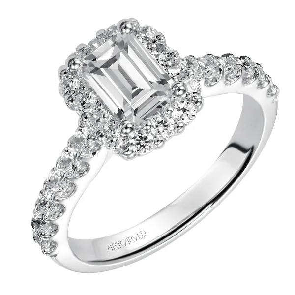 14K White Gold Engagement Ring Ambassador Diamond Jewelers Tucson, AZ