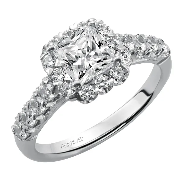 14K White Gold Engagement Ring Ambassador Diamond Jewelers Tucson, AZ