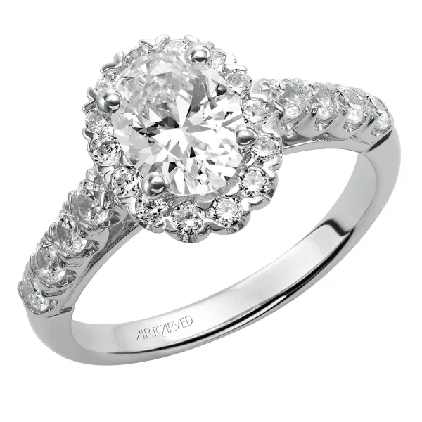 14K White Gold Engagement Ring Ambassador Diamond Jewelers Tucson, AZ