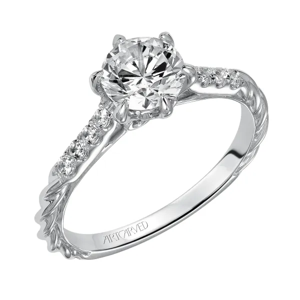 14K White Gold Engagement Ring Ambassador Diamond Jewelers Tucson, AZ