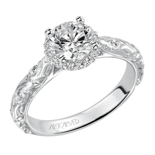 14K White Gold Engagement Ring Ambassador Diamond Jewelers Tucson, AZ