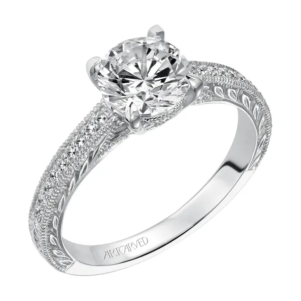 14K White Gold Engagement Ring Ambassador Diamond Jewelers Tucson, AZ