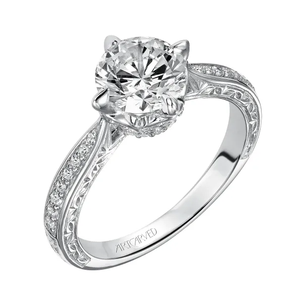 14K White Gold Engagement Ring Ambassador Diamond Jewelers Tucson, AZ