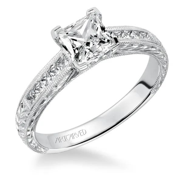 14K White Gold Engagement Ring Ambassador Diamond Jewelers Tucson, AZ