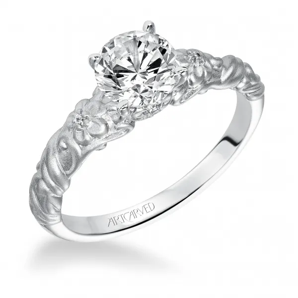 14K White Gold Engagement Ring Ambassador Diamond Jewelers Tucson, AZ
