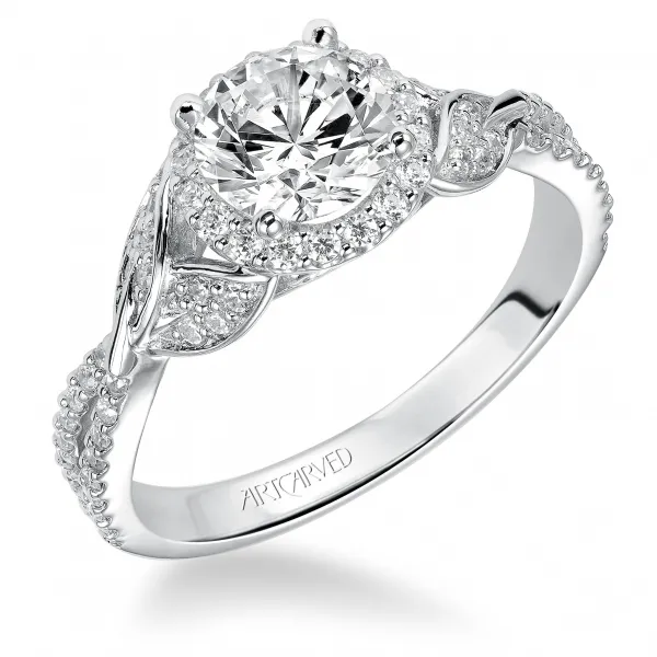 14K White Gold Engagement Ring Ambassador Diamond Jewelers Tucson, AZ