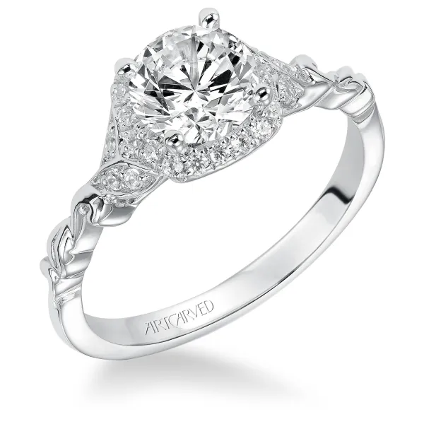 14K White Gold Engagement Ring Ambassador Diamond Jewelers Tucson, AZ