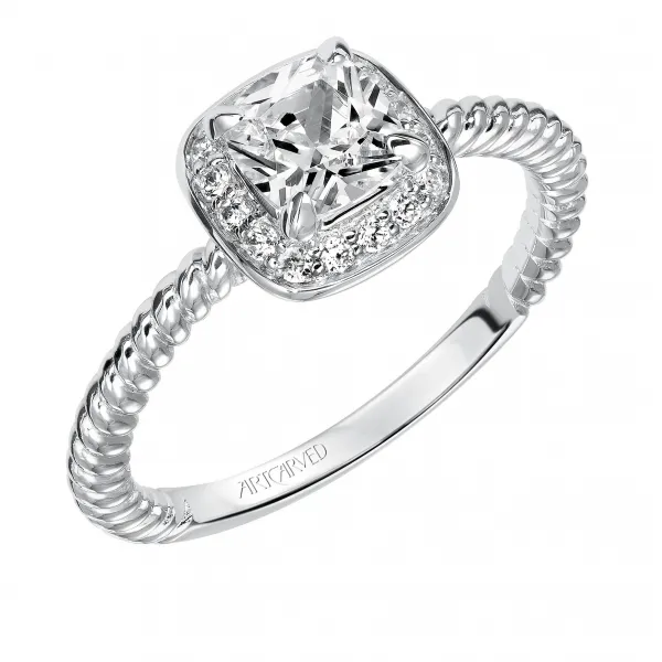 14K White Gold Engagement Ring Ambassador Diamond Jewelers Tucson, AZ