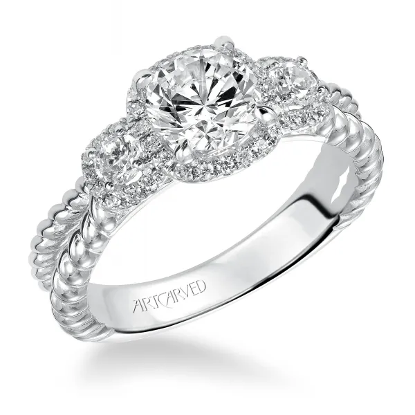 14K White Gold Engagement Ring Ambassador Diamond Jewelers Tucson, AZ