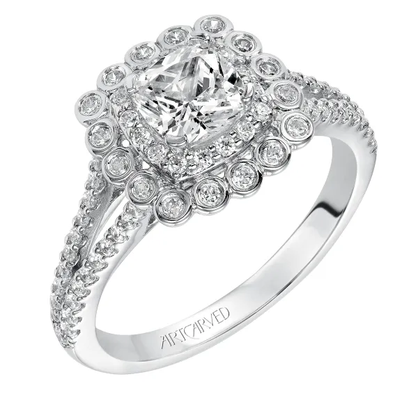 14K White Gold Engagement Ring Ambassador Diamond Jewelers Tucson, AZ