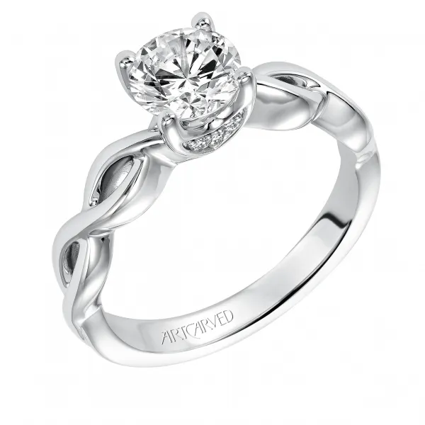 14K White Gold Engagement Ring Ambassador Diamond Jewelers Tucson, AZ