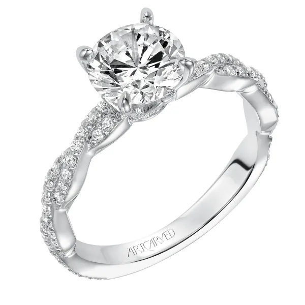 14K White Gold Engagement Ring Ambassador Diamond Jewelers Tucson, AZ