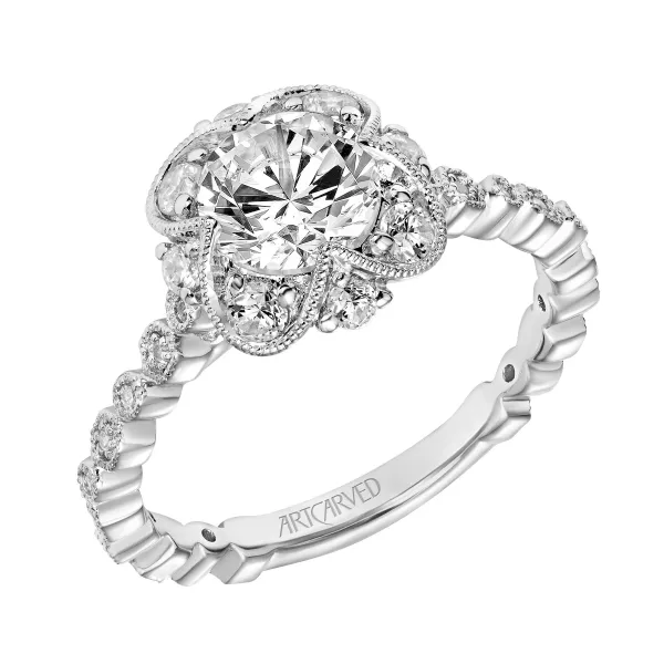 Vintage Inspired Diamond Engagement Ring Baxter's Fine Jewelry Warwick, RI