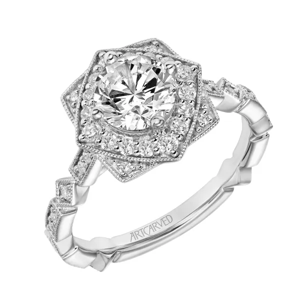 Vintage Inspired Diamond Engagement Ring Baxter's Fine Jewelry Warwick, RI