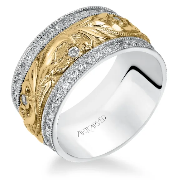 18K White/Yellow Gold Anniversary Band Baxter's Fine Jewelry Warwick, RI