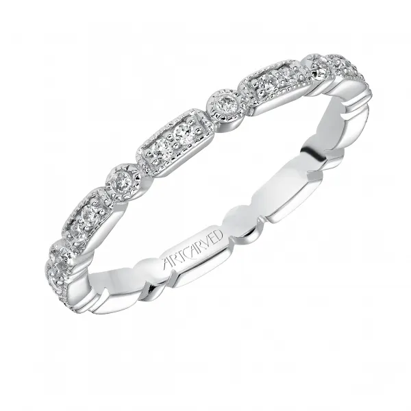 14K White Gold Wedding Band Baxter's Fine Jewelry Warwick, RI