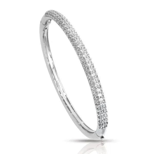 Pave White Bangle Ask Design Jewelers Olean, NY