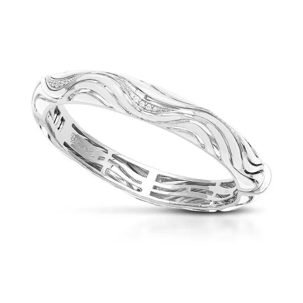 Waverly White Bangle  Ask Design Jewelers Olean, NY